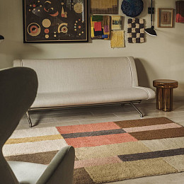 Шерстяной стираемый ковер Лорена Каналс (Lorena Canals), "Хром Коралловый", 80 x 230 см